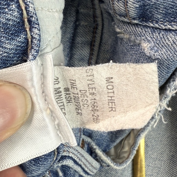 Mother Superior The Tripper 20 Minutes of Fame Light Wash Denim Jeans Size 26 - Picture 13 of 16